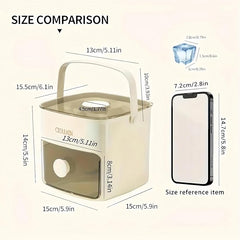 Portable Ice Cube Tray with Lid & Bin