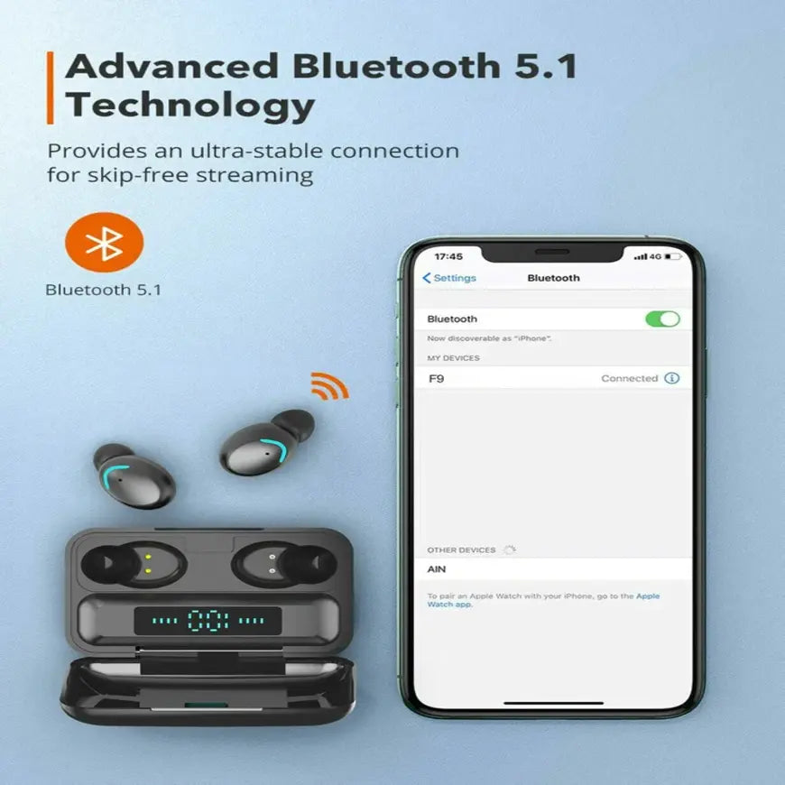 Waterproof Bluetooth Earbuds