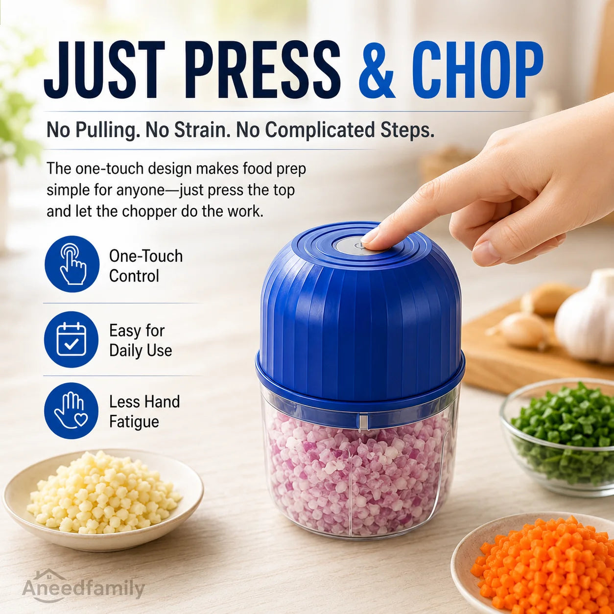 Wireless Electric Mini Food Chopper