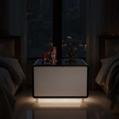 Smart Side Table with Fridge Drawer
