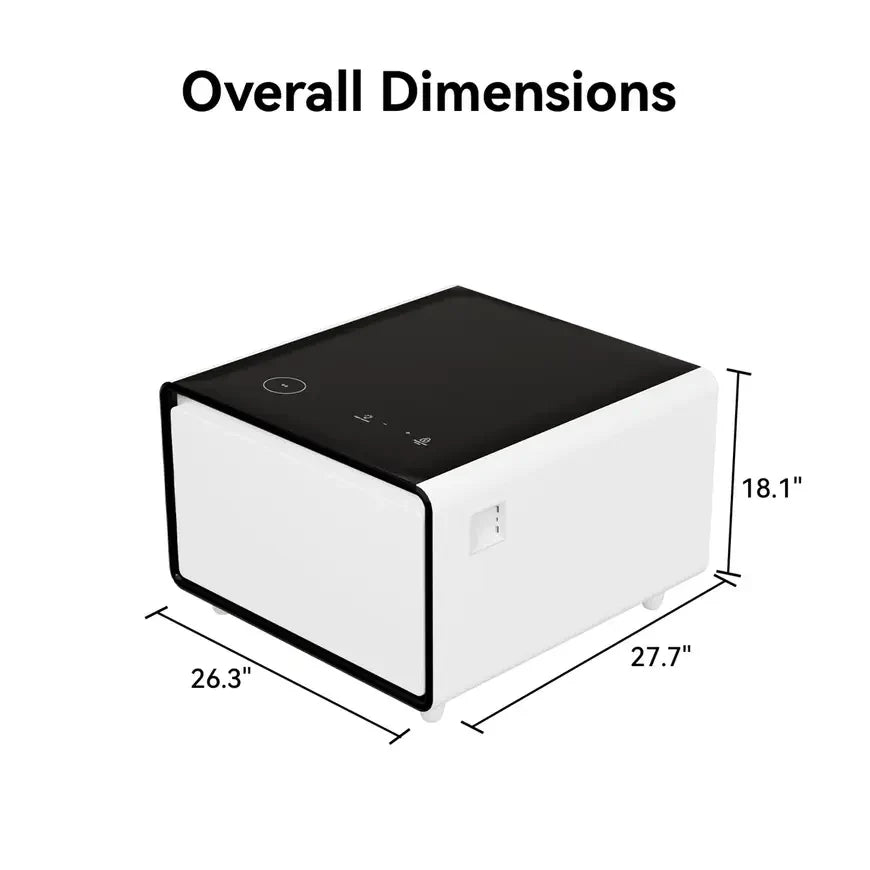 Smart Side Table with Fridge Drawer
