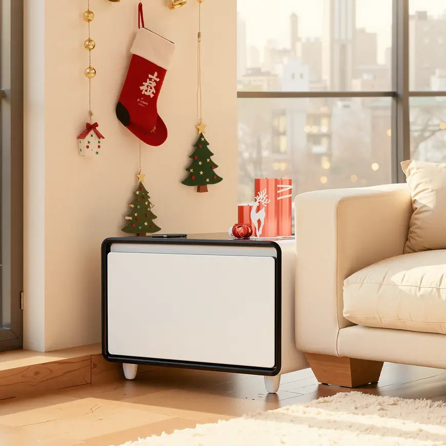 Smart Side Table with Fridge Drawer